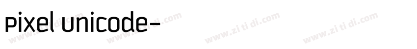 Pixel UniCode字体转换
